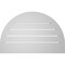 Ekena Millwork Round Top Surface Mount PVC Gable Vent: Functional, w/ 2"W x 1-1/2"P Brickmould Frame, 28"W x 18"H GVPRT28X1802SF - alternate 4